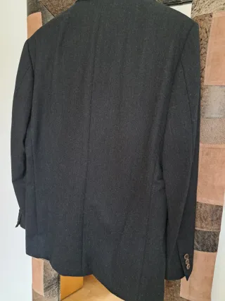 Traje lana cachemira gris