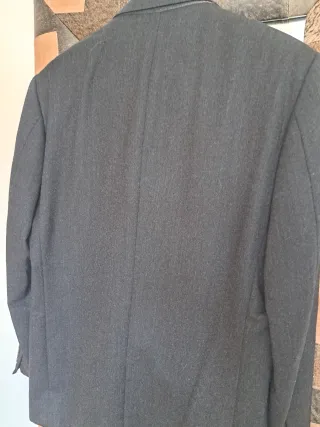 Traje lana cachemira gris