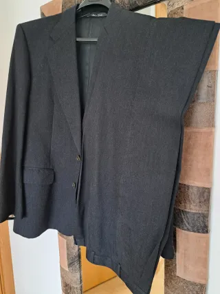 Traje lana cachemira gris