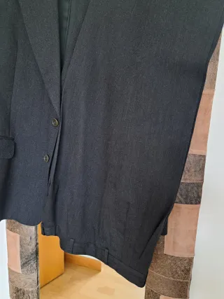 Traje lana cachemira gris