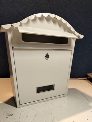 Buzón Exterior BTV Cortijo de Acero 37×36×13 cm – Blanco