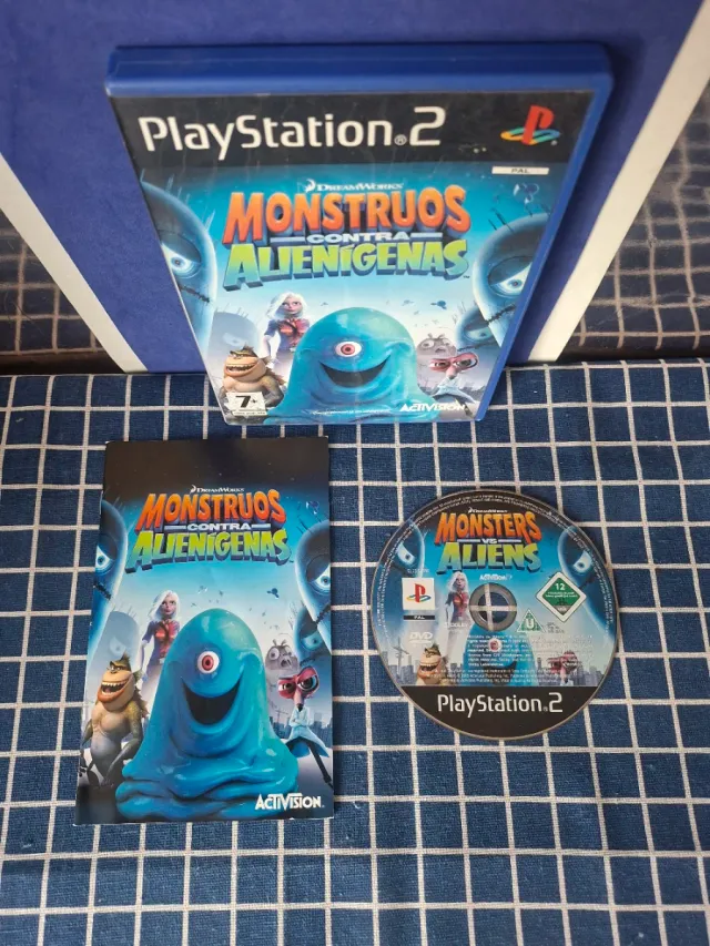 PS2 MONSTRUOS CONTRA ALIENÍGENAS ORIGINAL COMPLETO