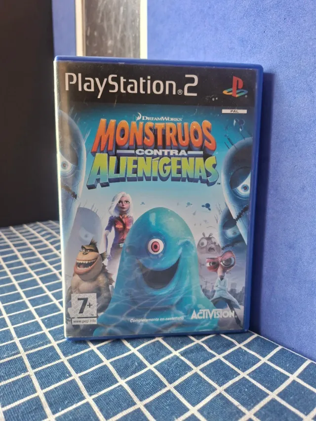 PS2 MONSTRUOS CONTRA ALIENÍGENAS ORIGINAL COMPLETO