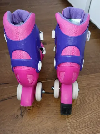 Patines en línea rosas y morados Decathlon