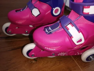 Patines en línea rosas y morados Decathlon
