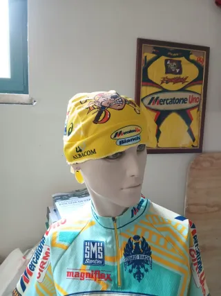 Divisa completa Pantani Mercatone Uno Bianchi