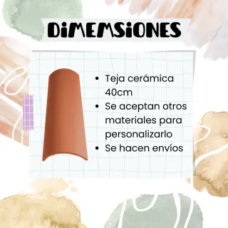 Tejas personalizadas hechas a mano