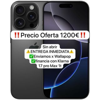 iPhone 16 Pro Max 1TB Negro SIN ABRIR