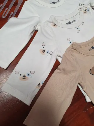 Lote 3 Bodies Manga Larga Bebé