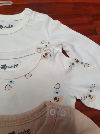 Lote 3 Bodies Manga Larga Bebé