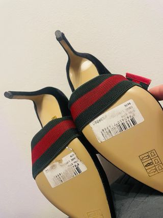 Tacchi Gucci n.38 neri con fiocco