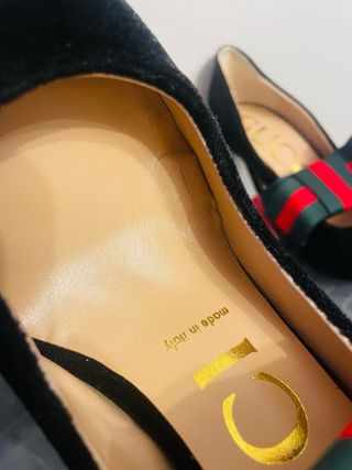 Tacchi Gucci n.38 neri con fiocco