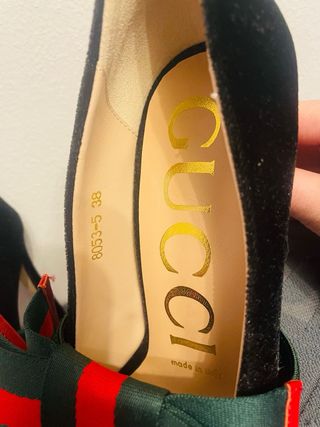 Tacchi Gucci n.38 neri con fiocco