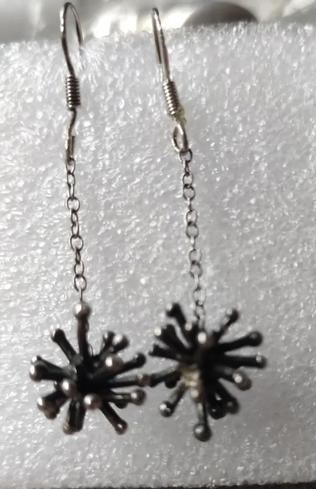 Pendientes Plata Ley Diseño Moderno