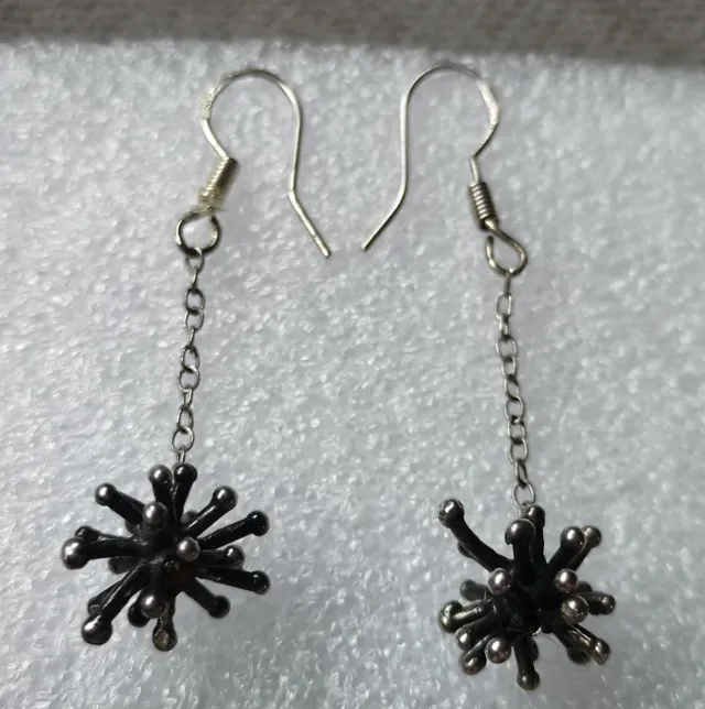 Pendientes Plata Ley Diseño Moderno