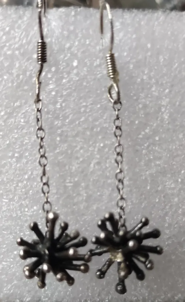 Pendientes Plata Ley Diseño Moderno