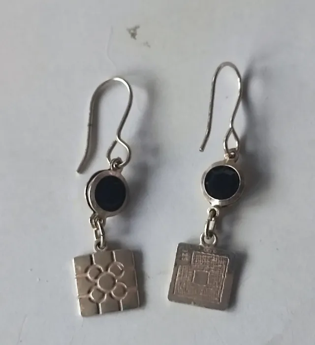 Pendientes Plata Ley Diseño Moderno
