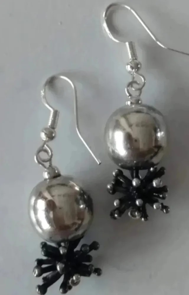 Pendientes Plata Ley Diseño Moderno