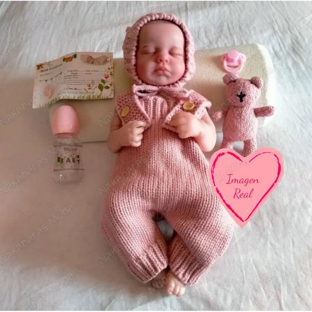Bambola reborn neonata in silicone