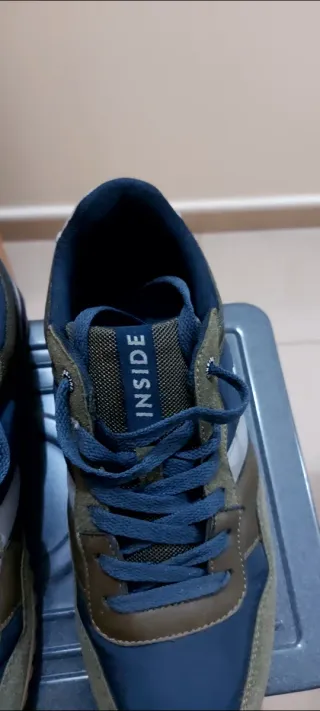 Zapatillas deportivas Inside niño azul/verde