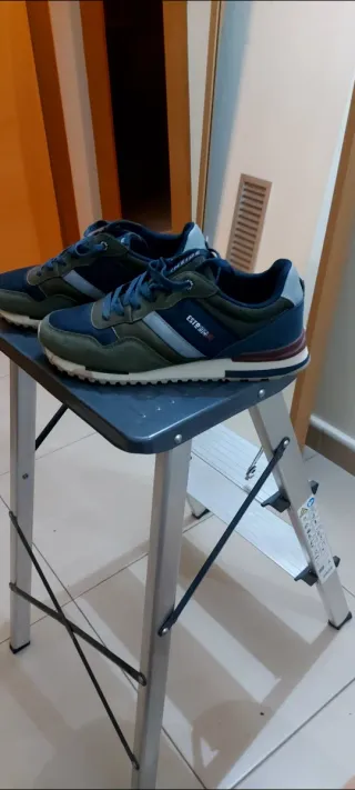 Zapatillas deportivas Inside niño azul/verde