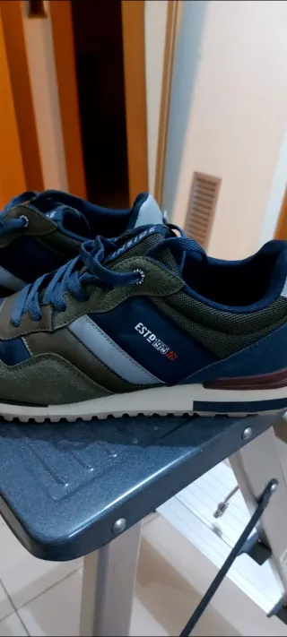 Zapatillas deportivas Inside niño azul/verde