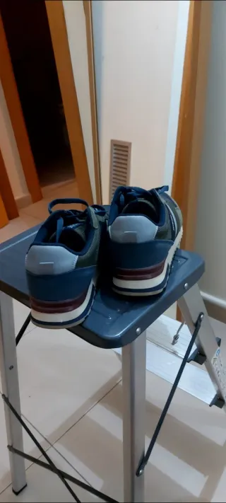 Zapatillas deportivas Inside niño azul/verde