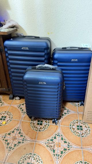 Maletas de viaje azules