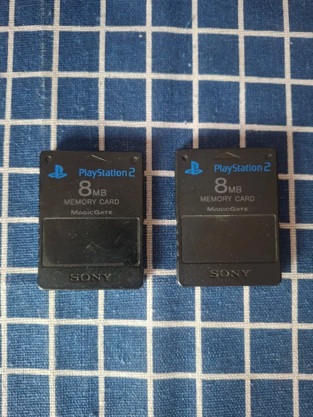 PS2 X2 ORIGINALES MEMORY CARDS