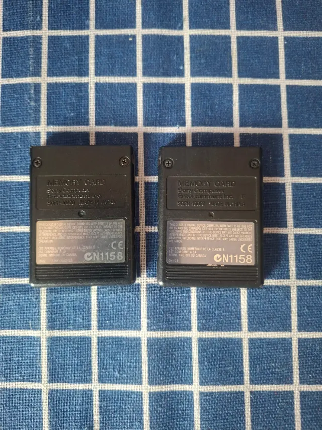 PS2 X2 ORIGINALES MEMORY CARDS