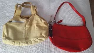 Conjunto bolsos rojo y amarillo