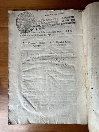 Granada 1796, Duque de Sessa y Baena.