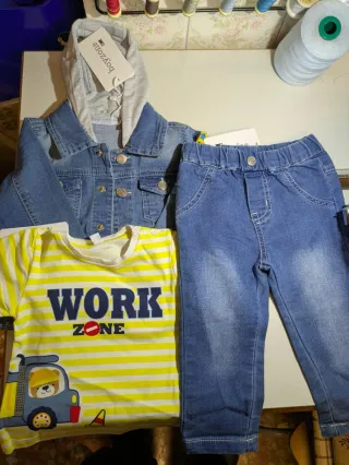 Completo 3 pezzi neonato 6/9 mesi