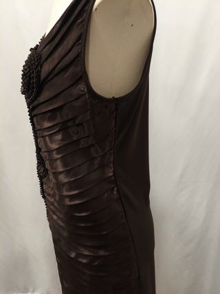 Vestido marrón floral talla única