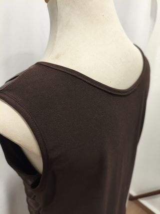 Vestido marrón floral talla única