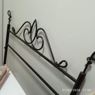 Cabecero forja negro 90cm