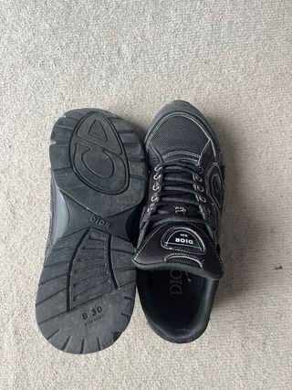 Dior Sneakers Uomo Nero Argento