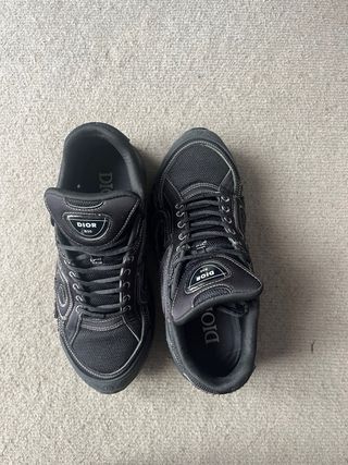Dior Sneakers Uomo Nero Argento