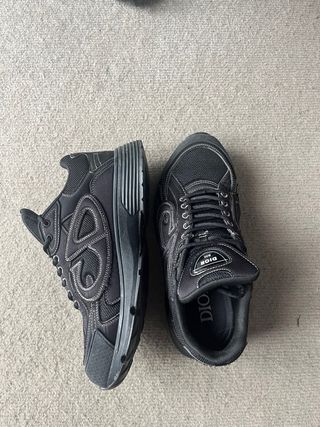 Dior Sneakers Uomo Nero Argento
