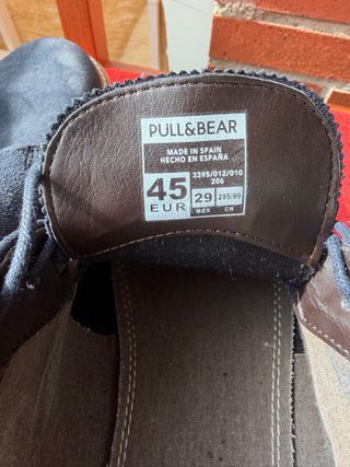 Zapatos Pull&Bear azul ante
