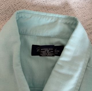 Camicia Brooks Brothers Uomo M azzurro turchese