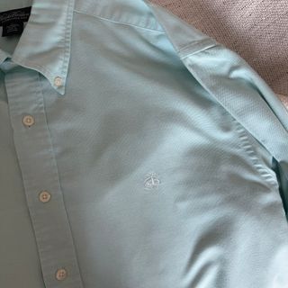 Camicia Brooks Brothers Uomo M azzurro turchese