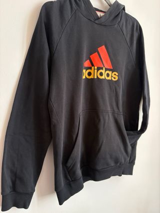 Sudadera Adidas Negra Canguro