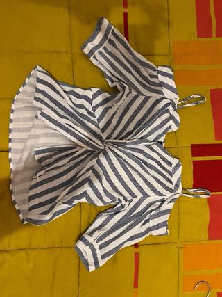 Blusa rayas azul y blanco
