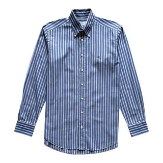 Camicia Etro Uomo S Righe Blu Bianco Cotone