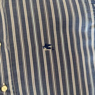 Camicia Etro Uomo S Righe Blu Bianco Cotone