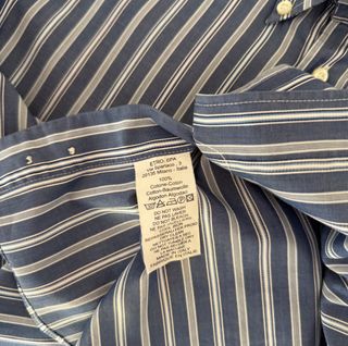 Camicia Etro Uomo S Righe Blu Bianco Cotone
