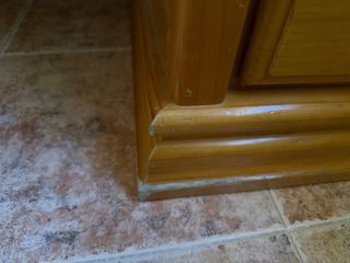 Escritorio de madera.