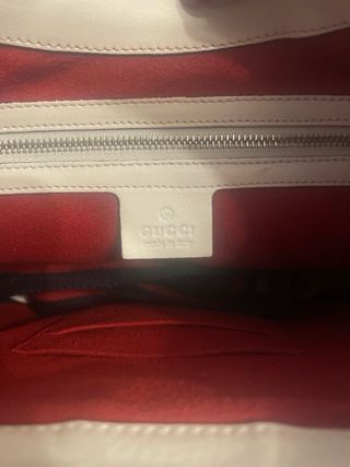 Borsa Gucci Pelle Bianco Rosso Blu