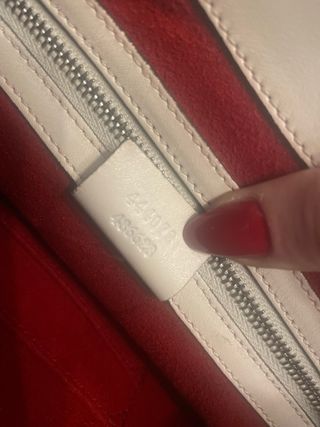 Borsa Gucci Pelle Bianco Rosso Blu